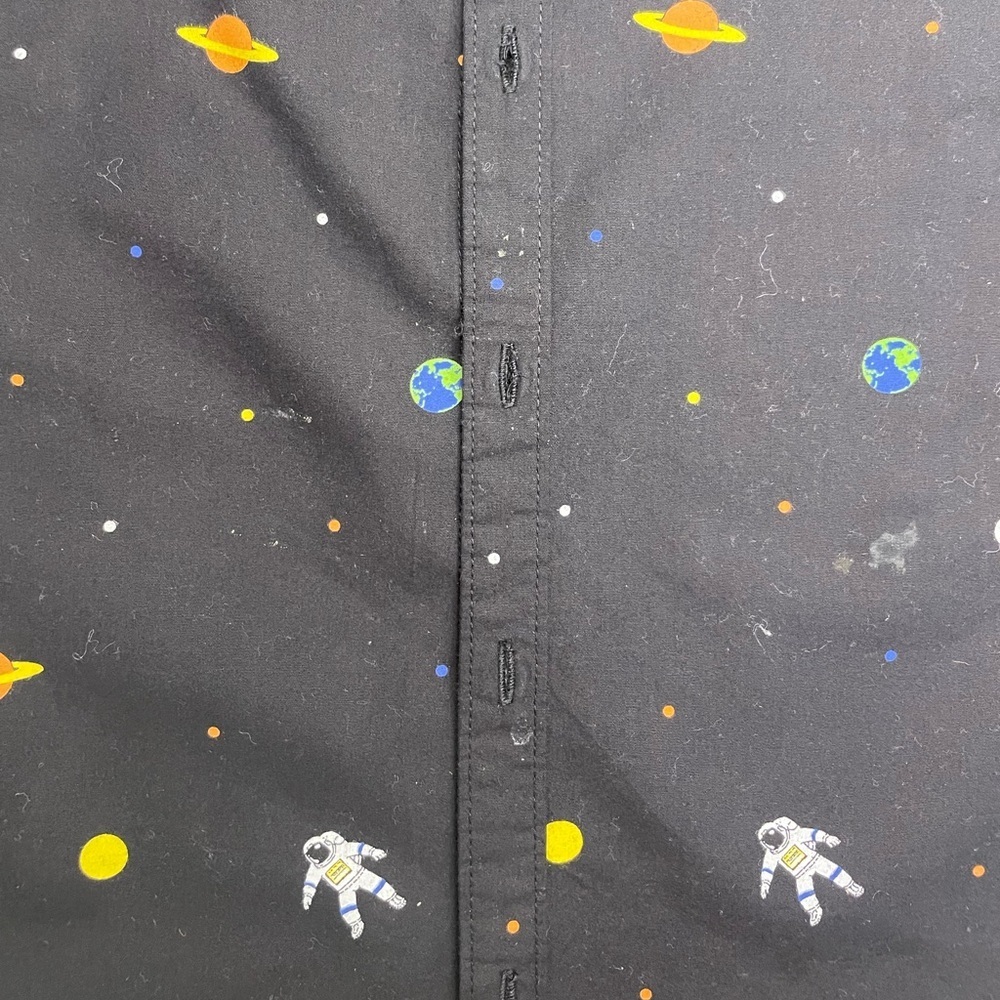 Cactus Boys Space-Themed Short Sleeve button down Shirt size 7 - Picture 2 of 5
